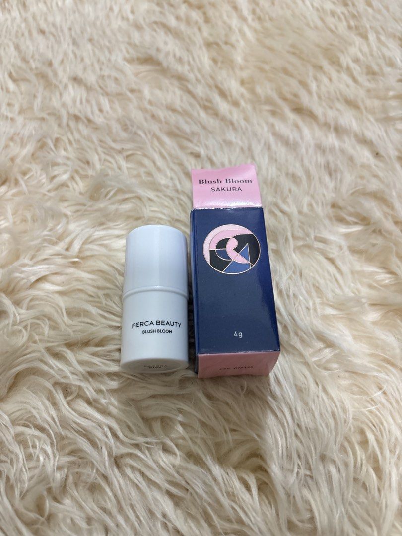 Ferca Beauty Blush Bloom Sakura Blush Stick 4g (Category: Makeup) located in Paranaque City. Submitted by _outfits (Listing ID 1468918941, Image 1). Description: Ferca Beauty Shade: Sakura (pretty peachy pink) swatched only, not my shade.