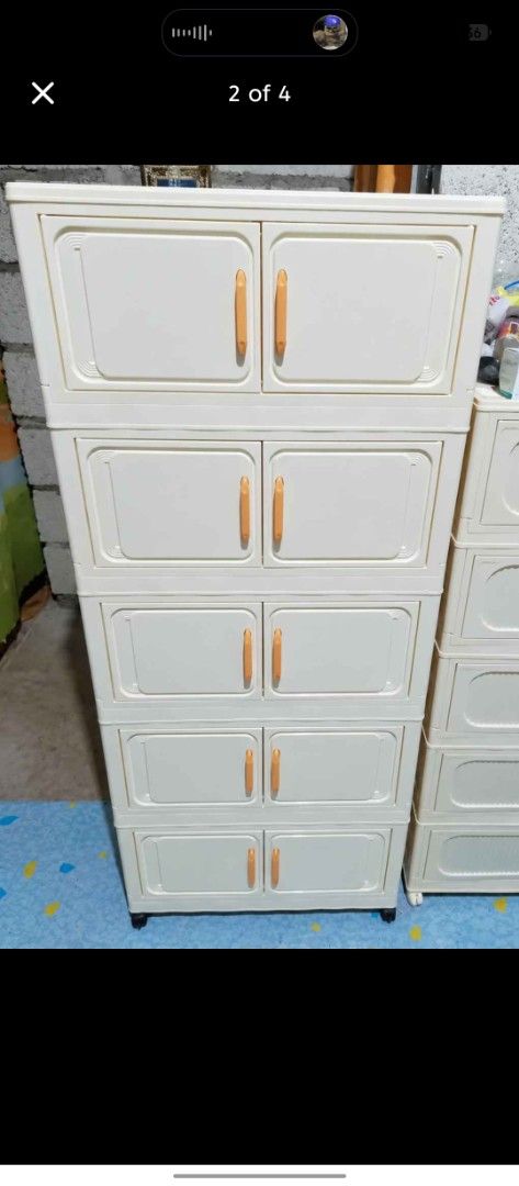 Foldable Cabinet Organizer (Category: Storage Boxes & Baskets) located in Las Pinas. Submitted by huyanna_clydhen (Listing ID 1468749454, Image 2). Description: 60cm / 5layers Available design Mixed and White brandnew, sealed per layer. Las Piñas Talon 4 location. .
