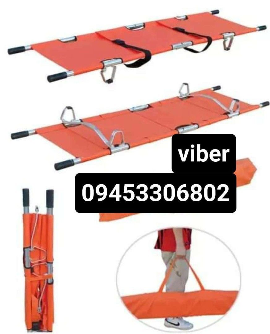 Foldable Stretcher (Category: Medical Supplies & Tools) located in Manila. Submitted by abeguel216 (Listing ID 1468730610, Image 1). Description: Sameday delivery Brandnew 120 kg max capacity 1 week replacement warranty Heavy duty and high quality Cash on delivery Gcash payment Bank transfer Pick up.