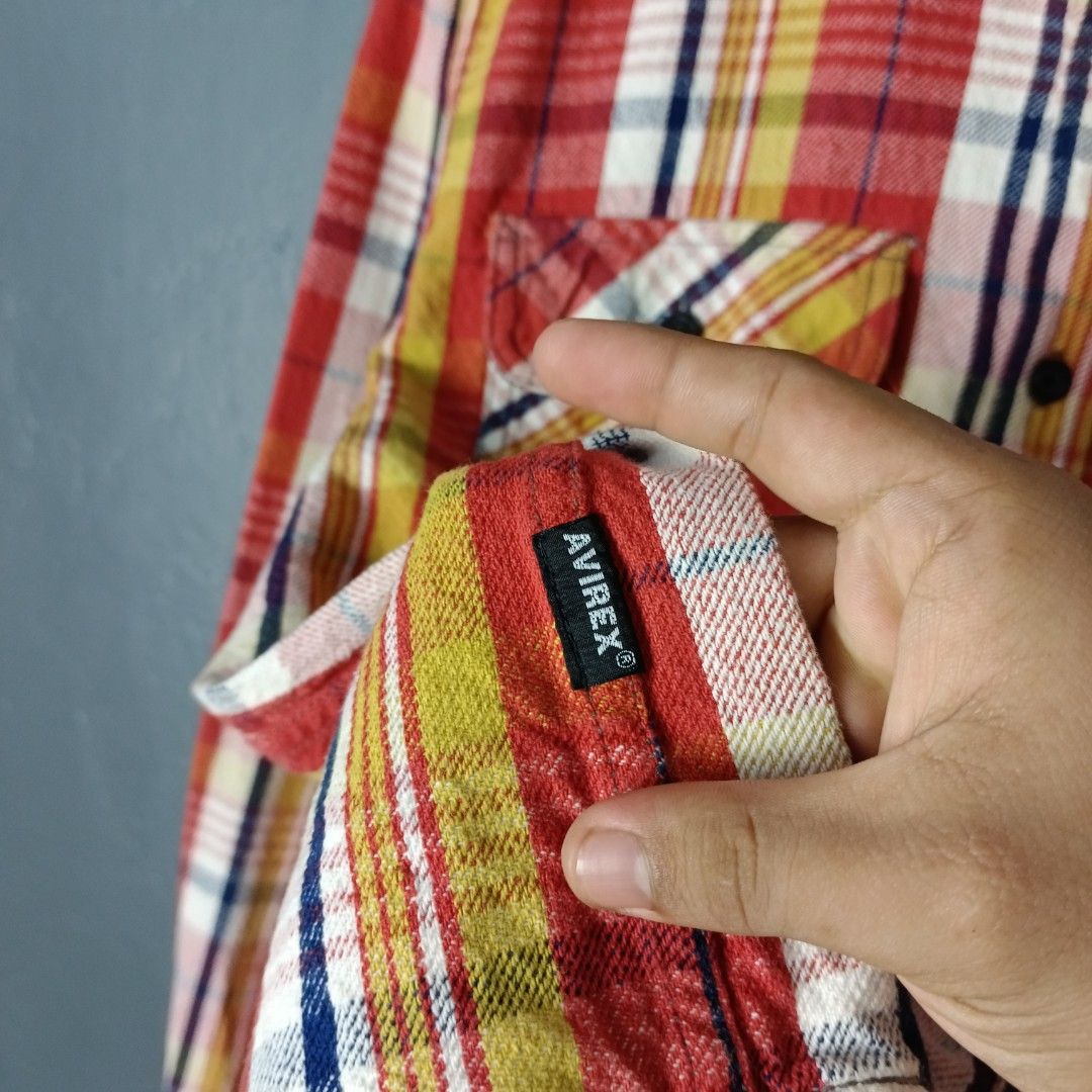 For Men - Avirex - Flannel (Category: Tshirts & Polo Shirts ) located in Bacolod City. Submitted by drop.ph (Listing ID 1468890815, Image 3). Description: Avirex - Flannel Authentic *Size M - 20x26.5 *Excellent *No Flaws *Price: 880php *Add SF if outside Bacolod City .