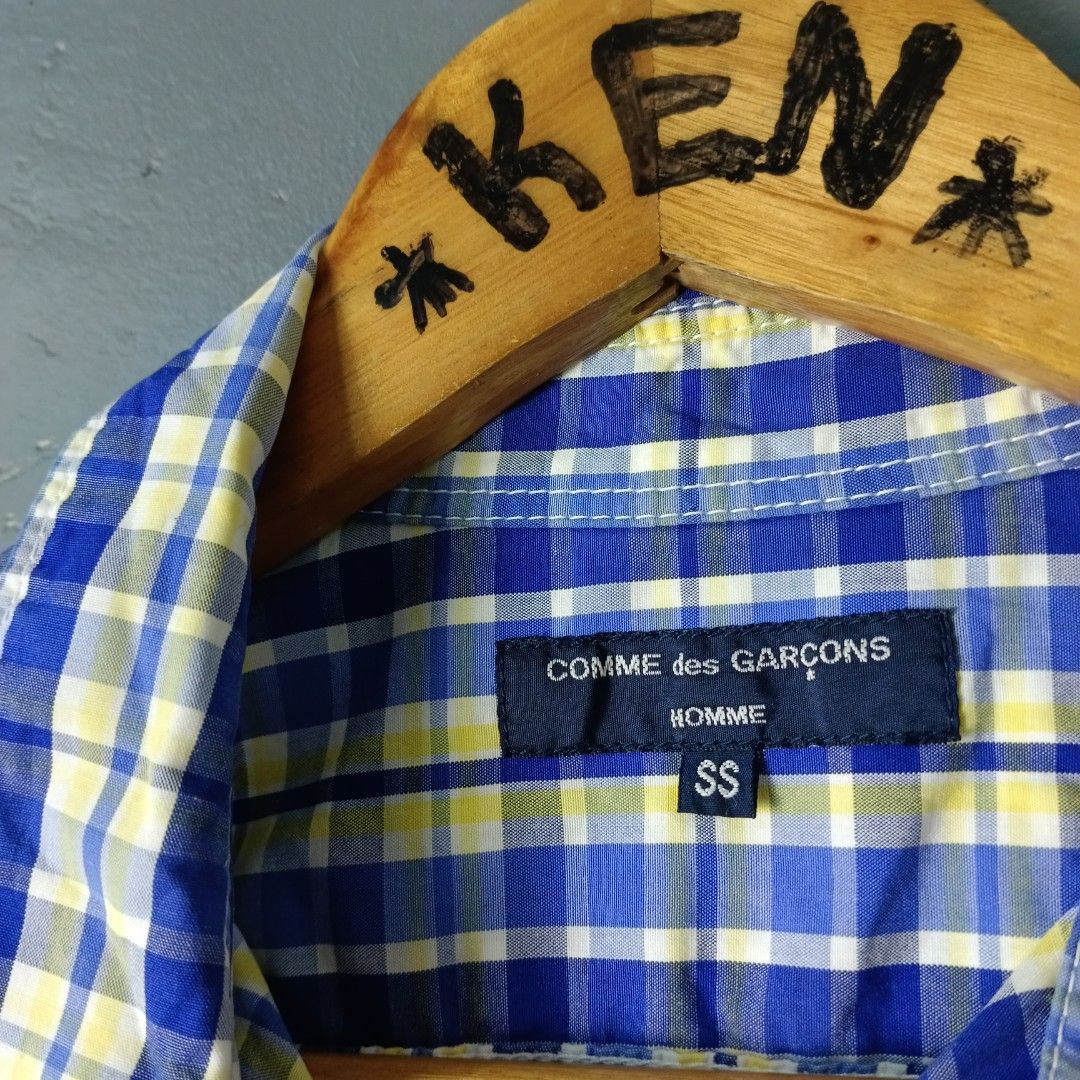 For Men - CDG (Category: Tshirts & Polo Shirts ) located in Bacolod City. Submitted by drop.ph (Listing ID 1468875883, Image 3). Description: CDG - Check L/s Authentic *Size S - 19x25.5, 25 Back *Excellent *No Flaws *Price: 1,200php *Add SF if outside Bacolod City .