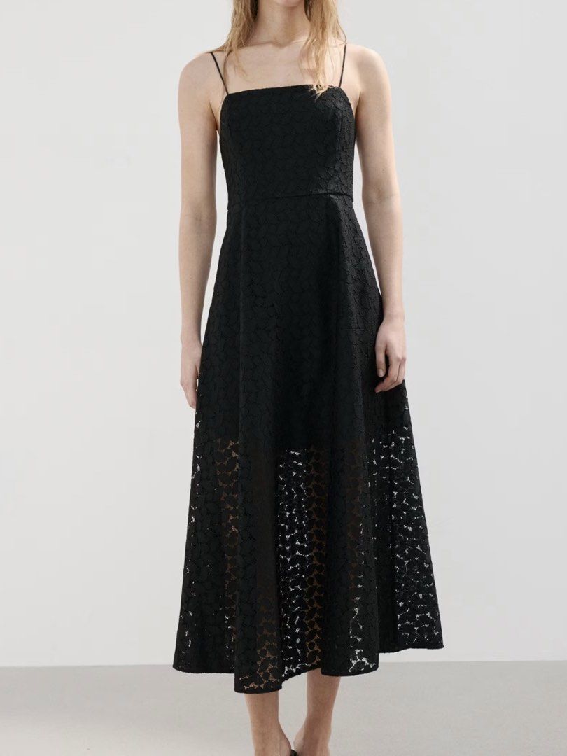 FOR RENT: Mango Black Midi Dress (Category: Dresses) located in Manila. Submitted by kbrxy (Listing ID 1468891143, Image 1). Description: - Php 1000 for 3 days. No need to wash! - Php 2000 security deposit. Will be returned once dress is returned in good condition - Thin straps. Openwork details. Back zipper. Inner lining.