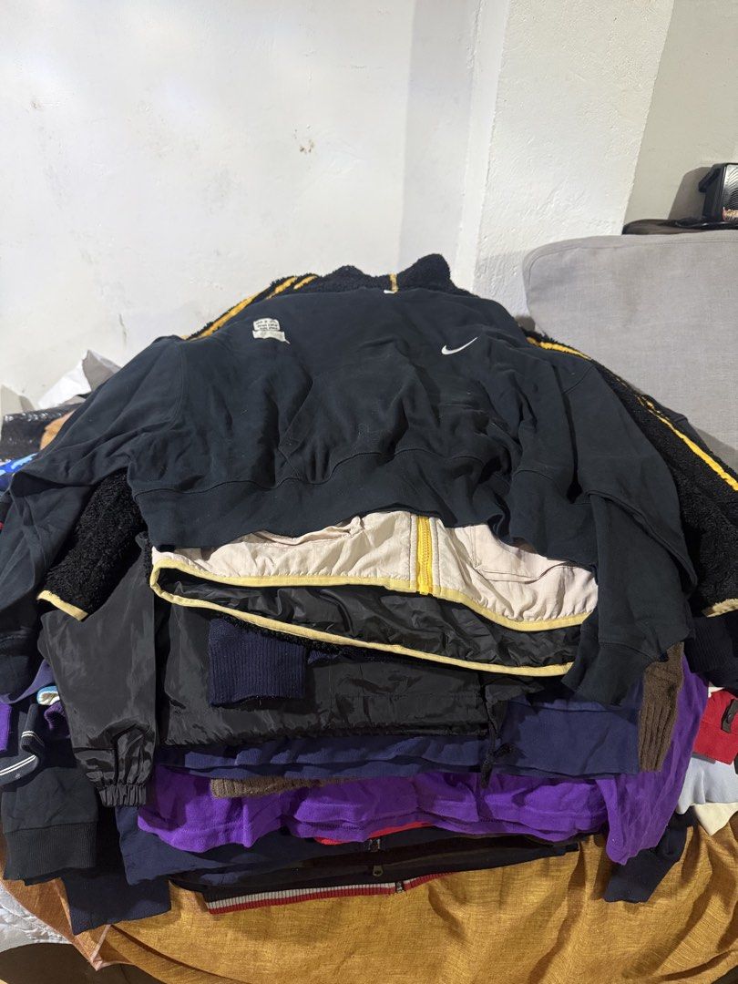 For take all panimula bundle🩷 (Category: Coats, Jackets and Outerwear) located in Quezon City. Submitted by dapanaaaay (Listing ID 1468802957, Image 1). Description: 65 pcs. branded jackets Perfect for your panimula🩷.