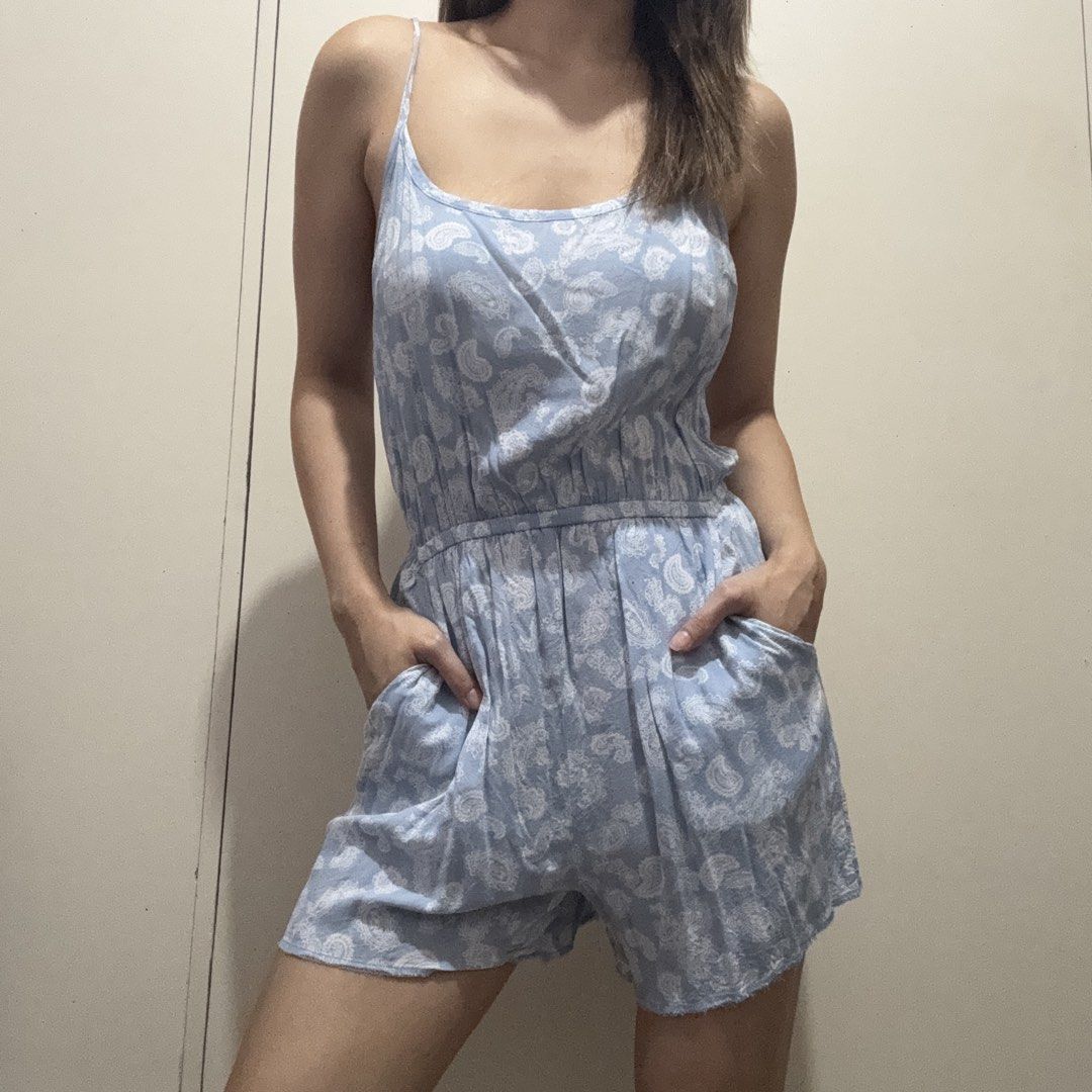 Forever 21 Light Blue Boho Romper (Category: Jumpsuits) located in Antipolo. Submitted by nicnicbg (Listing ID 1468770710, Image 1). Description: .