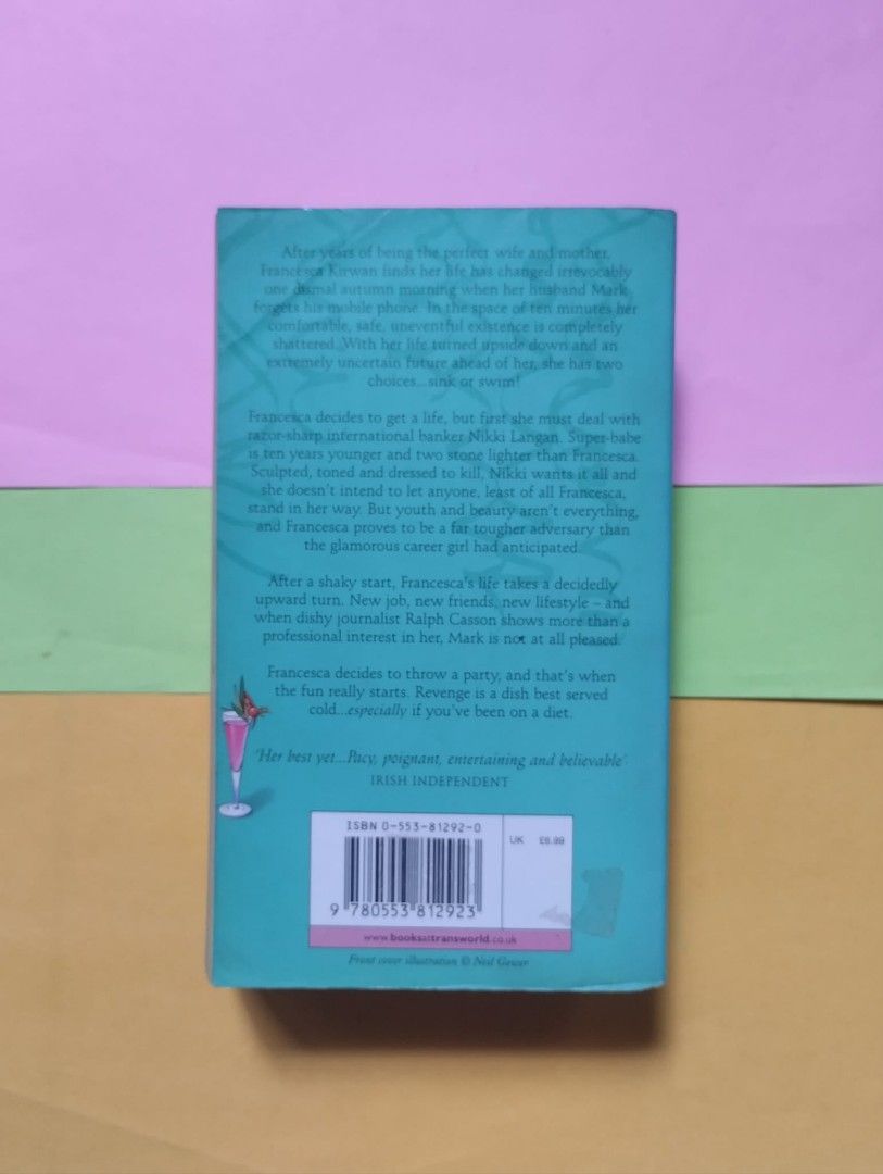 Francesca's Party by Patricia Scanlan paperback (Category: Storybooks) located in Quezon City. Submitted by gaiarisaheart (Listing ID 1468726556, Image 3). Description: Plot Overview: After her husband Mark forgets his mobile phone, Francesca Kirwan discovers hidden secrets that shatter her quiet life, leading her to start over with a new job, friends, and a plan for revenge..