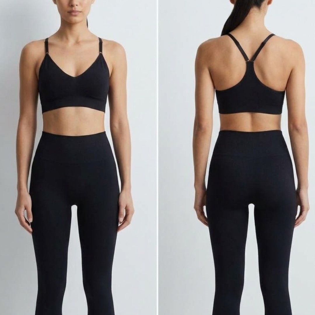 Free Press Sports Bra (Category: Activewear) located in Quezon City. Submitted by all_items_50_each (Listing ID 1468848528, Image 1). Description: Free Press Racerback Sports Bra Adjustable straps No pads, but with pad slots *slightly stretched na yung shoulder straps *stain sa straps Measurements posted for reference 💲ALL ITEMS 50 💰MOP: GCASH ➕Add shipping fee ❌NO rush shipping, meet up, haggling ✔️for rush, use grab/lalamove 🚫NO return, refu