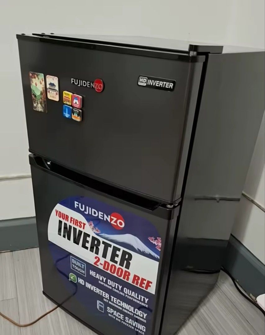 Fujidenzo Mini-Ref 2Door Inverter (Category: Refrigerators and Freezers) located in Mandaluyong City. Submitted by safewind.7e4292 (Listing ID 1468743876, Image 2). Description: Forsale Fujidenzo Miniref (INVERTER) In good condition No issue, No history of repair Feb 2026 purchase Receipt/warranty and box Pm for details.