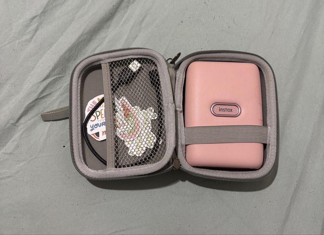 Fujifilm Instax Mini Link Smartphone Printer - Dusky Pink (Category: Cameras) located in Manila. Submitted by puredog.4308df (Listing ID 1468870051, Image 2). Description: This is a smartphone printer (Cheki printer) from the Cheki (Instax Mini) series. You can print with intuitive operations on the dedicated app (free)! It takes about 12 seconds from image data transfer completion to print output. When fully charged, it can continuously print ab