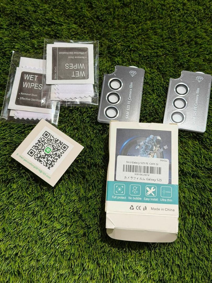 GALAXY S25 FE CAMERA LENS PROTECTOR (Category: Other Mobile & Gadget Accessories) located in Sablan. Submitted by gongonshelley12 (Listing ID 1468907231, Image 1). Description: 120 ONLY GALAXY S25 FE CAMERA LENS PROTECTOR 2 pcs na yan sa 1 box.