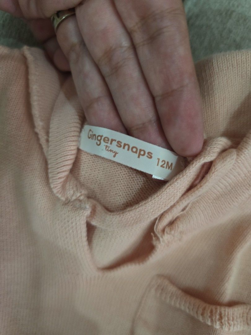 Gingersnaps dress (Category: Babies & Kids Fashion) located in Quezon City. Submitted by aslvn (Listing ID 1468721586, Image 2). Description: knit top and linen bottom. for 1year old..