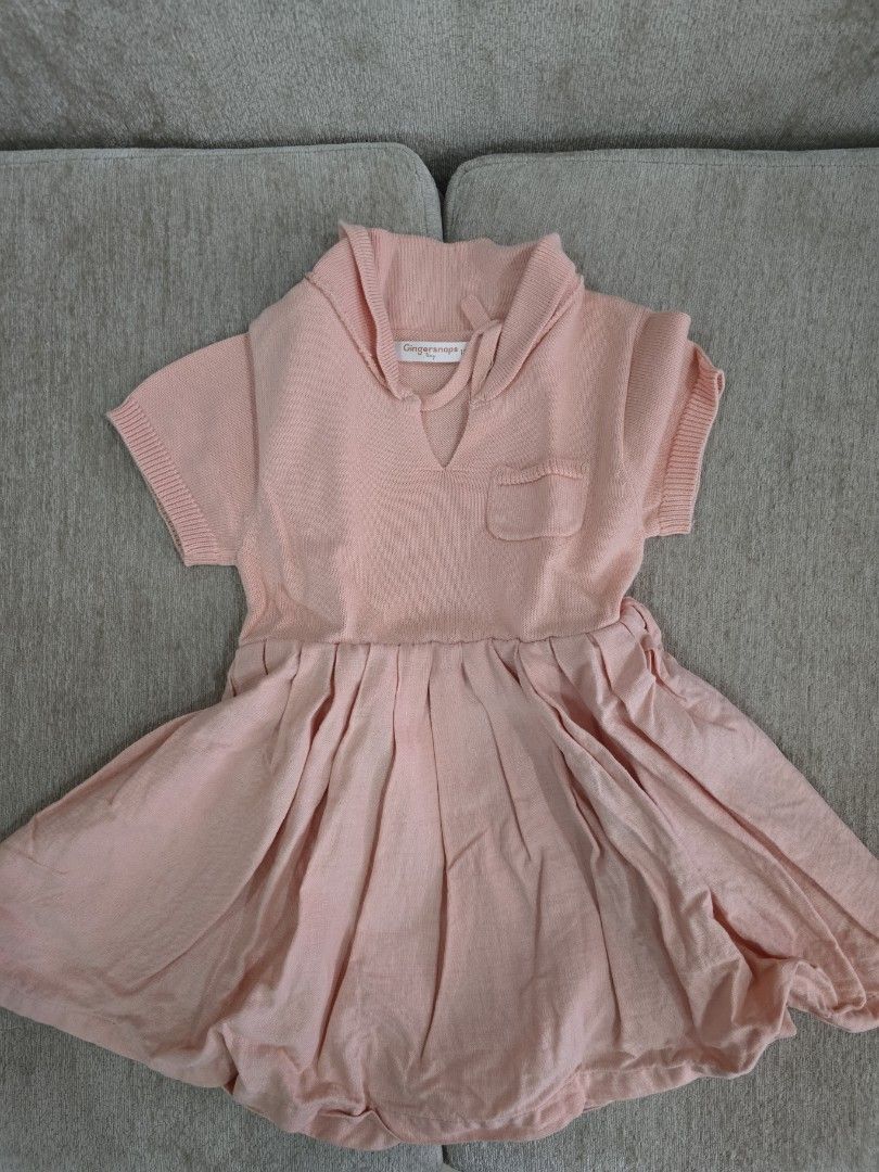 Gingersnaps dress (Category: Babies & Kids Fashion) located in Quezon City. Submitted by aslvn (Listing ID 1468721586, Image 1). Description: knit top and linen bottom. for 1year old..