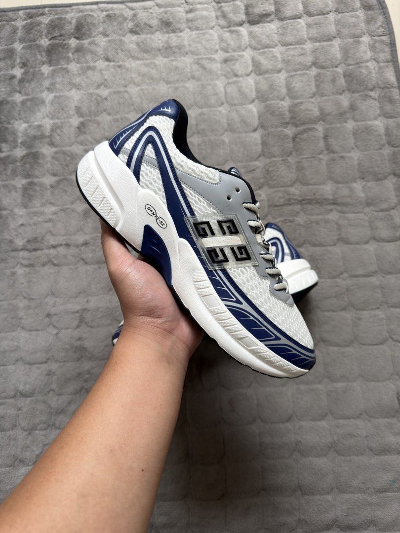 Givenchy GIV 1 Runner Sneakers White Blue (Category: Sneakers & Footwear) located in Manila. Submitted by azgtrrz (Listing ID 1468790988, Image 2). Description: FOR SALE GIVENCHY NFNTY-52 RUNNER SIZE 42 (FITS 9-9.5) BRAND NEW 22,000 PHP (55k+ RETAIL) MANILA AREA.