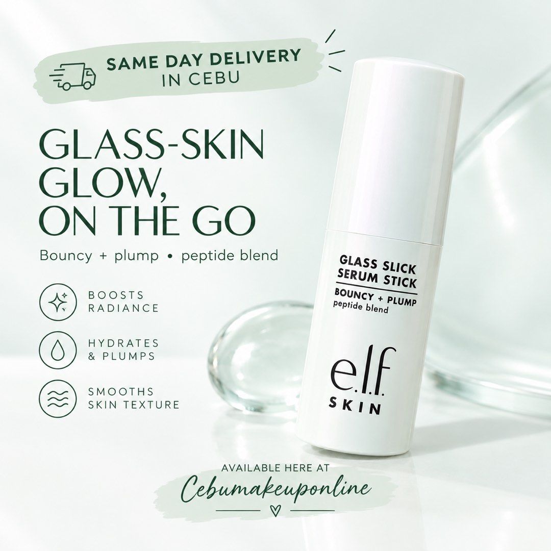 Glass Slick Serum Stick - Elf Skin (Category: Makeup) located in Cordova. Submitted by cebumakeuponline (Listing ID 1468850473, Image 3). Description: The e.l.f. SKIN Glass Slick Serum Stick is a solid, twist-up skincare stick designed to give skin a bouncy, plump, glass-skin look..