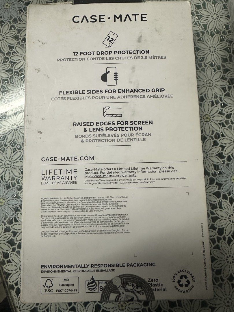 Google pixel 9pro fold casemate authentic (Category: Cases & Sleeves) located in Angeles City. Submitted by ritenianstuff (Listing ID 1468812469, Image 2). Description: Google pixel 9 pro fold Case mate black silicone rugged case 2 foot drop protection Tough case Add sf 55 Gcash payment Lp npo.