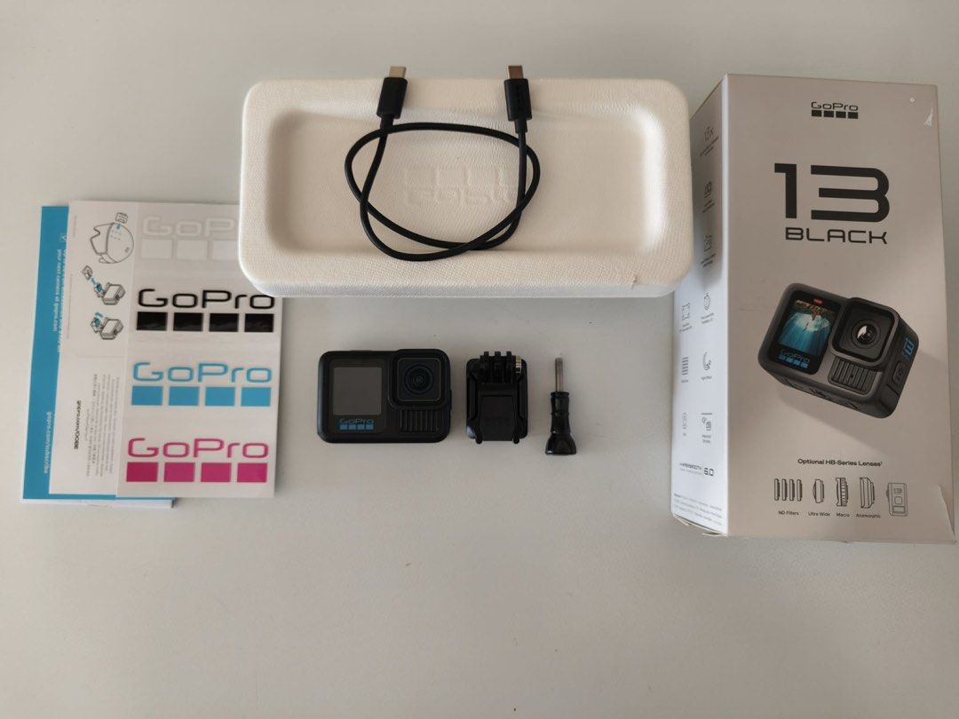 GoPro Hero 13 (Category: Cameras) located in Davao. Submitted by freebear.123 (Listing ID 1468894231, Image 2). Description: FOR SALE GO PRO HERO 13 ACTION CAM Bought it last year and rarely used. Comes with complete original box and items. Inclusions are extra battery, battery case charge, sd card, camera silicone case, camera bag, and hand grip. .