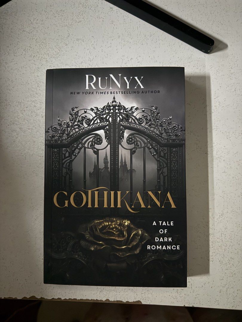 Gothikana by RuNyx (Category: Storybooks) located in Zamboanga. Submitted by nini_0423 (Listing ID 1468893945, Image 1). Description: - Title: Gothikana by RuNyx - Publisher: Bramble - Genre: Dark Romance - Aesthetics: Striking cover art, dark spine, and gorgeous sprayed purple edges - Perfect addition to any romance bookshelf.