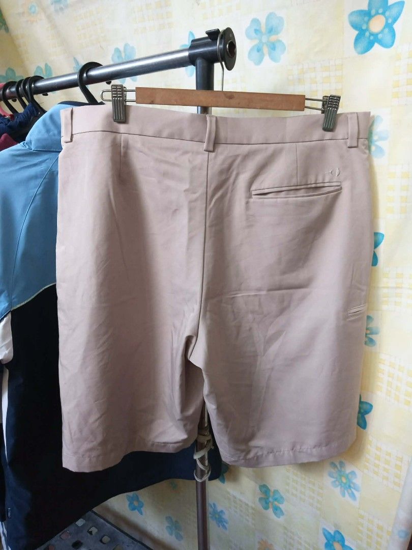 GRAND SLAM Golf Khaki Shorts (Category: Shorts) located in Pasig City. Submitted by rjkfindsofficial (Listing ID 1468779576, Image 2). Description: ITEM DETAILS & SPECS: • Brand: GRAND SLAM GOLF • Color: Khaki / Beige • Texture / Fabric: Slacks-type / Smooth Golf Performance Fabric (100% Polyester) • Tag Size: Size 36 (Waist 36) • Made in: Vietnam • Condition: Preloved / Thrifted (Galing ukay-ukay, needs wash / laba lang) • Legitimacy: 100% Authe