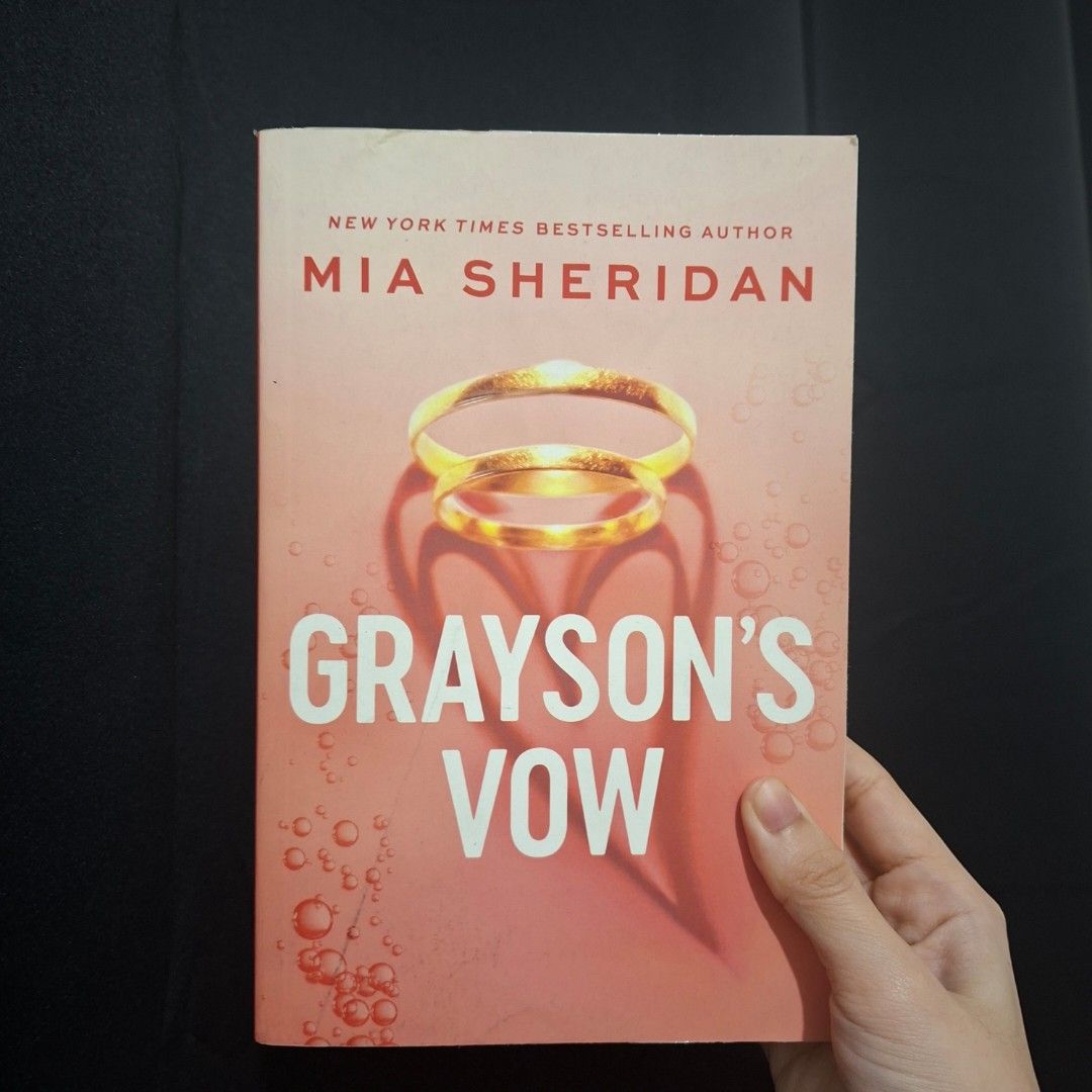Grayson's Vow by Mia Sheridan (Category: Storybooks) located in Marikina City. Submitted by hellobookish.ph (Listing ID 1468749570, Image 1). Description: GR⭐️ 4.03 (40.90k ratings) Signs of Love #6 Romance, Enemies to Lovers, Contemporary, Marriage of Convenience Paperback (with foxing❗️).