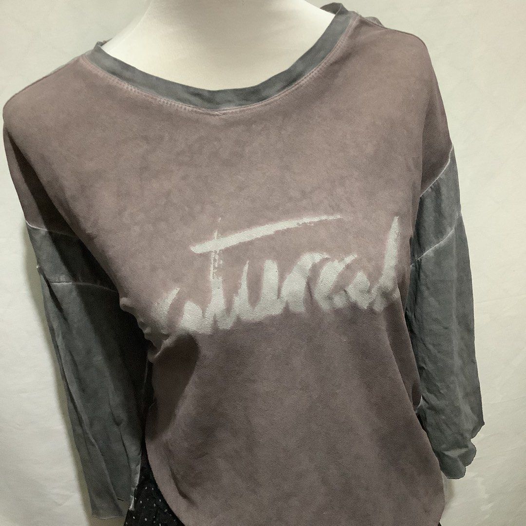 Grey Statement Oversized Shirt (Category: Shirts) located in Cavite. Submitted by kbyshe_catalog (Listing ID 1468852431, Image 2). Description: s-semi large thin fabric .