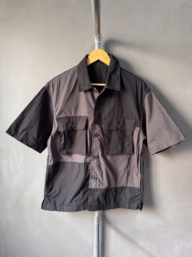 GU - Utility button Up shirt (Category: Activewear) located in Cabuyao City. Submitted by _streetflavor (Listing ID 1468786977, Image 1). Description: GU - Utility button Up shirt Excellent Size: Small fits medium boxi Length: 27 Width: 22 -880 pesos Dm.