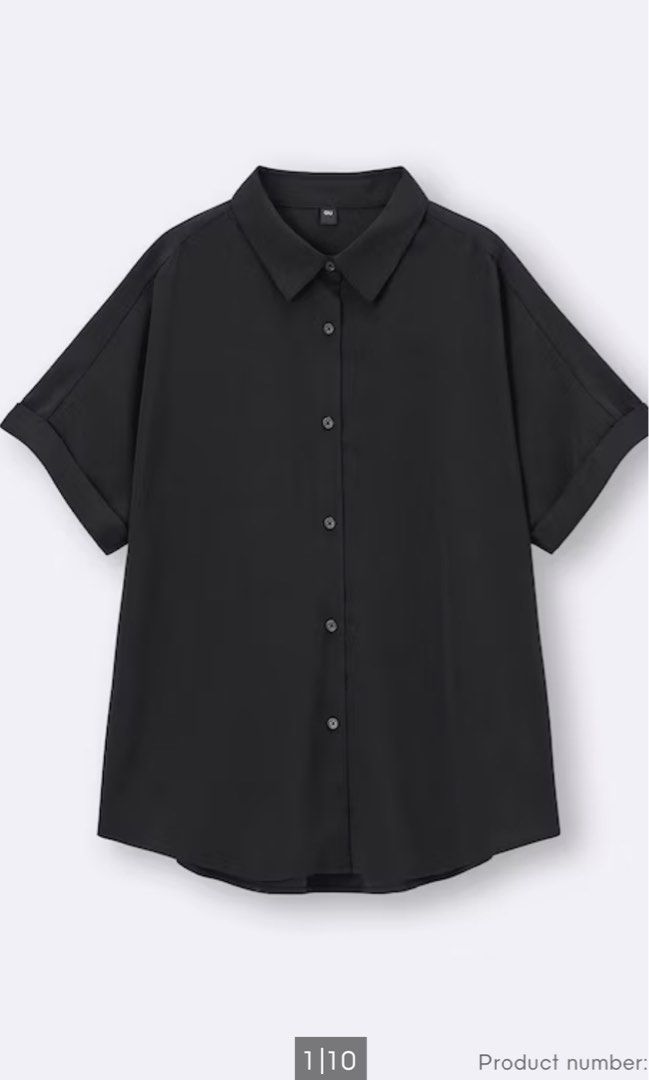 GU by Uniqlo Drape Shirt (Category: Blouses) located in Silang. Submitted by princess_ameerah (Listing ID 1468763530, Image 1). Description: GU by Uniqlo Drape Shirt - Small on tag -Condition 10/10 to like new -Color may vary due to lighting Location:Cavite Shipping via J&T Mode of payment: Gcash,BPI & Maribank 270.