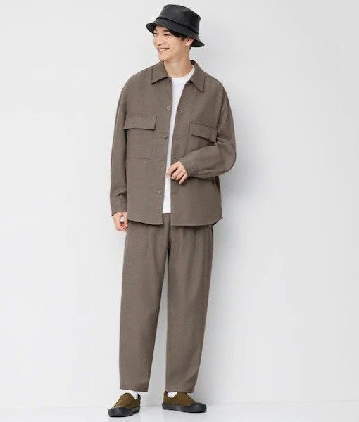 GU by UNIQLO Oversized CPO Overshirt Jacket (Category: Coats, Jackets and Outerwear) located in Pasig City. Submitted by hustlexcurate (Listing ID 1468726573, Image 2). Description: GU by UNIQLO Oversized CPO Overshirt Jacket Size S on tag fits LARGE Dimensions: 23X29.