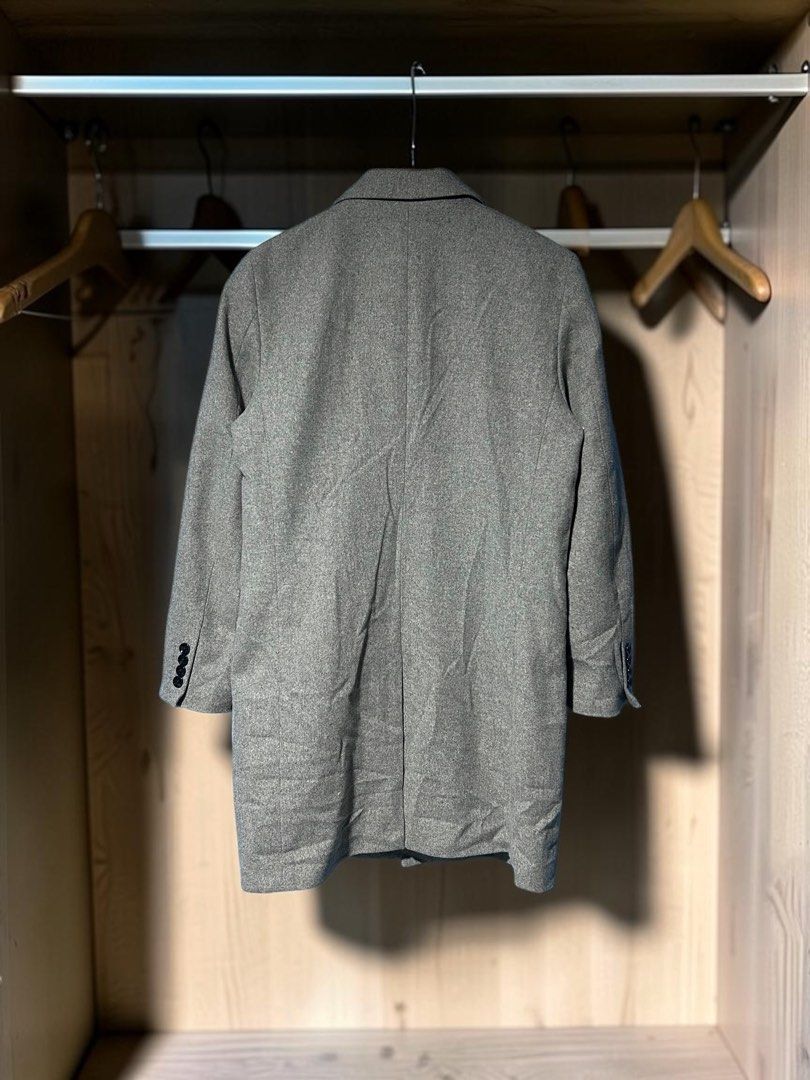 GU Mens Wool-Blend Chester Coat, Size S (Category: Coats, Jackets and Outerwear) located in Caloocan City. Submitted by marcapina2211 (Listing ID 1468905300, Image 2). Description: GU Mens Wool-Blend Chester Coat, Size Small Size: Small Dimes: 20x35 No issue excellent condition 📍North Caloocan.
