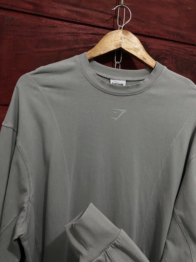 GYMSHARK POWER WASHED SWEATSHIRT (Category: Formal Shirts) located in Urdaneta. Submitted by erwiiiin (Listing ID 1468781093, Image 2). Description: DIMES 23x27 SILVER GREY (unisex) 📩 CONCERN.