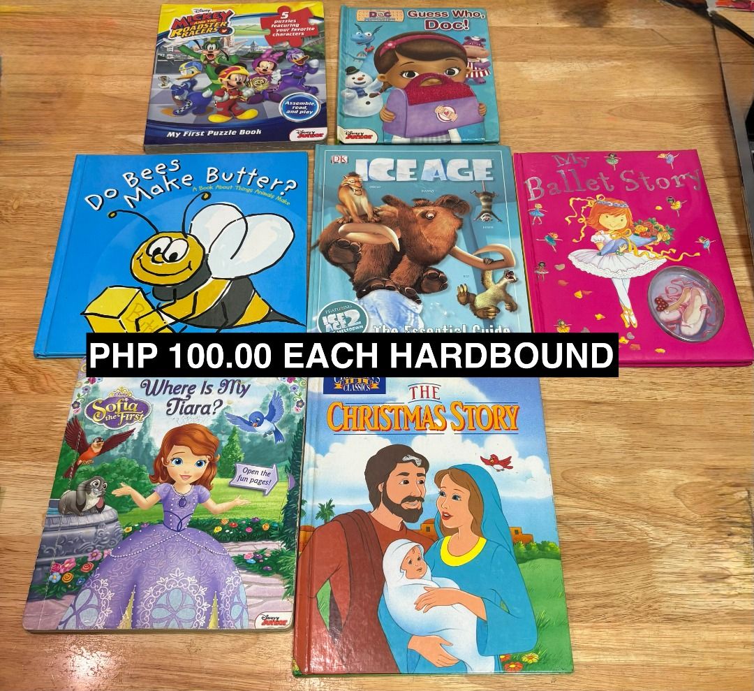 Hardbound Kids' Books (Category: Children's Books) located in Marikina City. Submitted by thrifty_trinkets_by_anais (Listing ID 1468832692, Image 1). Description: 🌸 Selling own preloved/brand new items for less - EVERYTHING is negotiable as long as REASONABLE in price 🤗 🙏🏻 Please also check my account for more marked down items 🫶 📍Marikina near S&R/Uniqlo 💳 Maribank/Maya 🏍️ Grab/Lalamove/J&T (by schedule) 🗓️ Offers/Reservations will be h