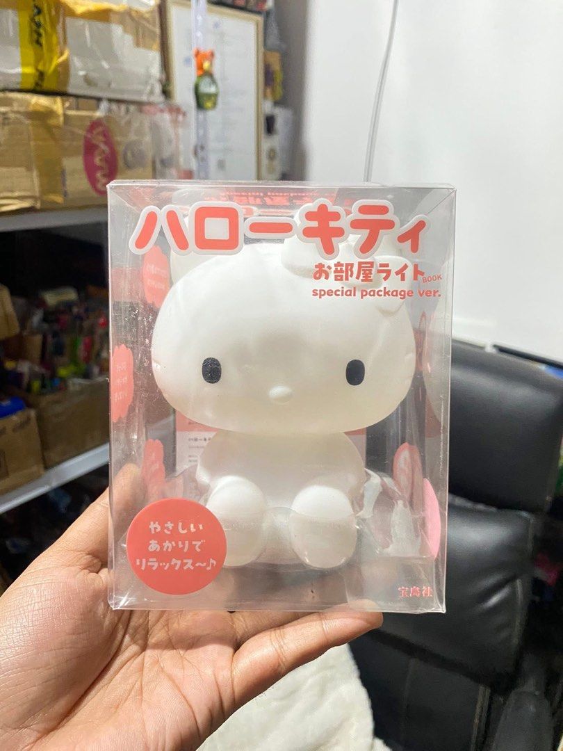 Hello Kitty Room Light Special Package Version (Category: Lighting) located in Manila. Submitted by janetecson05 (Listing ID 1468929473, Image 1). Description: - Authentic Sanrio item imported directly from Japan in a special package version - Made of soft, squishy white silicone shaped like Kitty sitting down - Emits a soothing and relaxing warm glow when turned on - Ideal desk or bedside table accessory for Kitty and Sanrio fans - Comes in its 