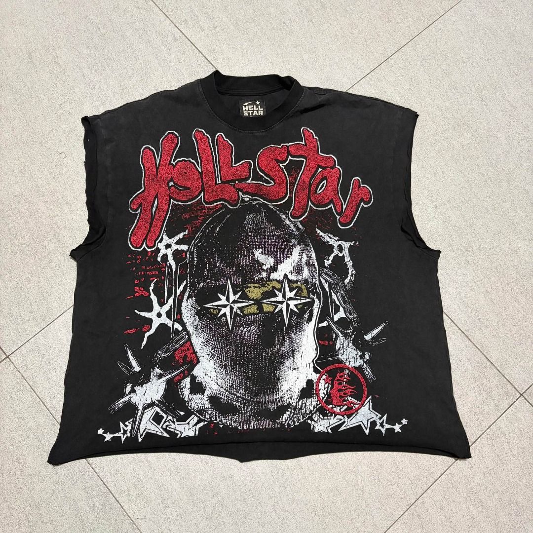 Hellstar muscle tee (Category: Formal Shirts) located in Angeles City. Submitted by keedriae (Listing ID 1468806072, Image 2). Description: Hellstar muscle tee excellent condition vintage vibe thick cotton 500each.
