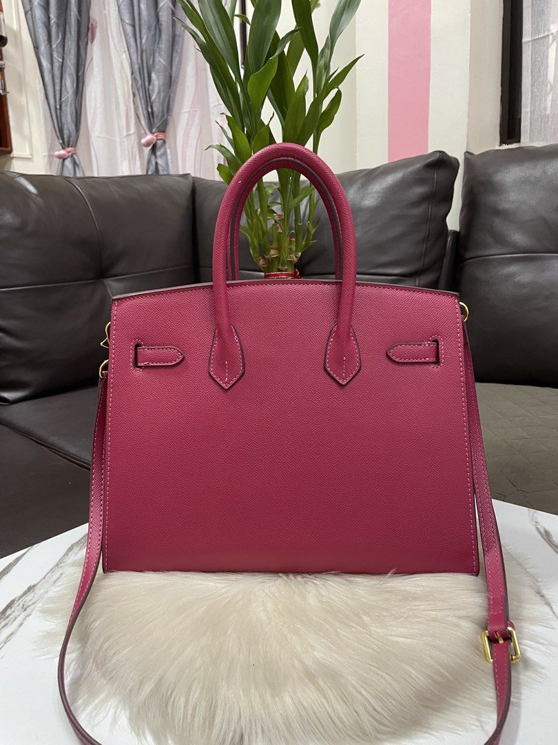 Hermes Top Handle 30cm (Category: Luxury Bags & Wallets) located in Mandaue City. Submitted by ludz_0246 (Listing ID 1468718109, Image 2). Description: Dustbag Coded Detachable Strap In 30cm To handle Fuschia Pink In gold hardware Actual photo No Issue.