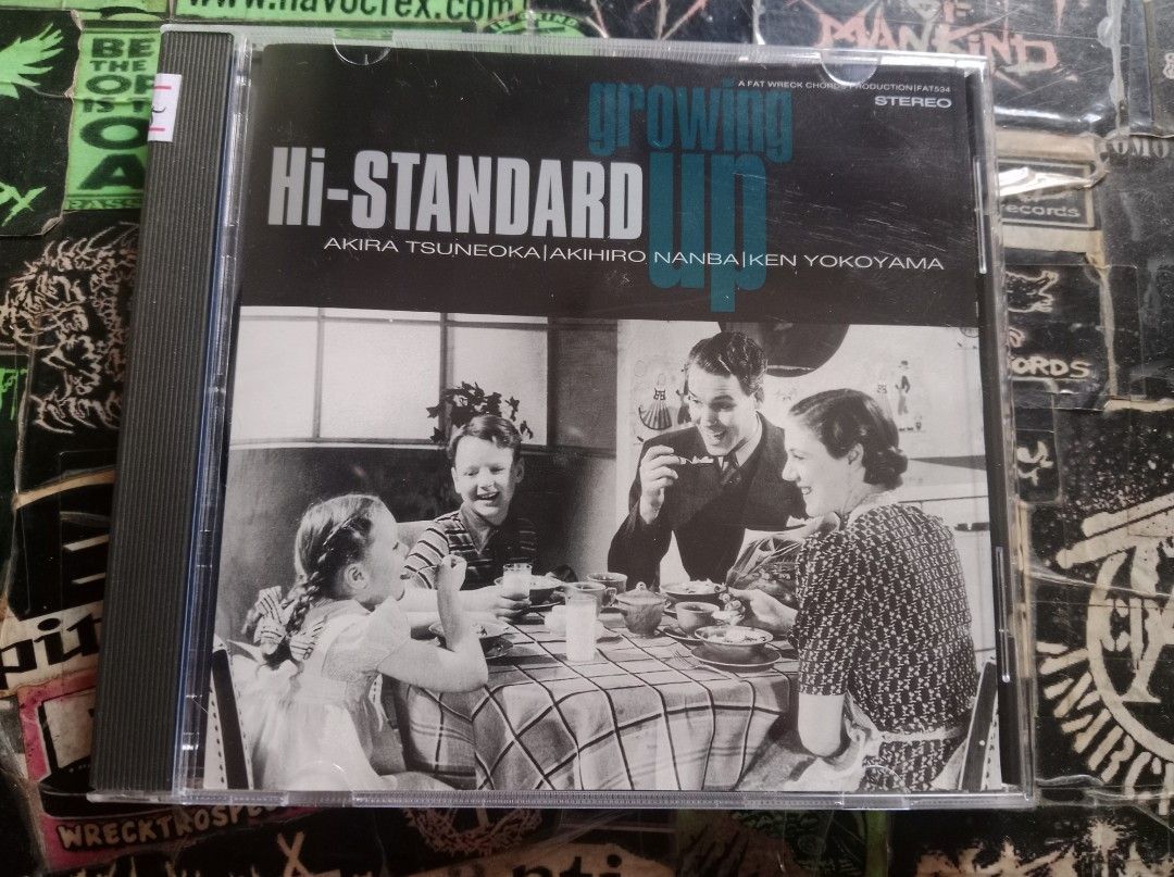 Hi Standard - Growing Up Punk Rock CD 1995 (Category: CDs & DVDs) located in Rizal. Submitted by wsted_rcords2025 (Listing ID 1468800405, Image 1). Description: Growing Up is the first full-length studio album by Japanese punk rock band Hi-Standard. It was released by Toy's Factory in November 1995.[2] Fat Wreck Chords released the album in North America in February 1996. According to Fat Mike in a 2015 interview with CBC, it sold 700,000 copies 