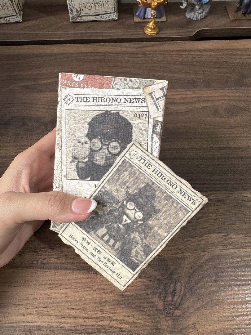 Hirono x Harry Potter - Sorting Hat (Category: Designer & Blind Box Toys) located in Quezon City. Submitted by auntie.cart (Listing ID 1468760234, Image 2). Description: Brand new and authentic Sealed foil with card, open bottom of the box .