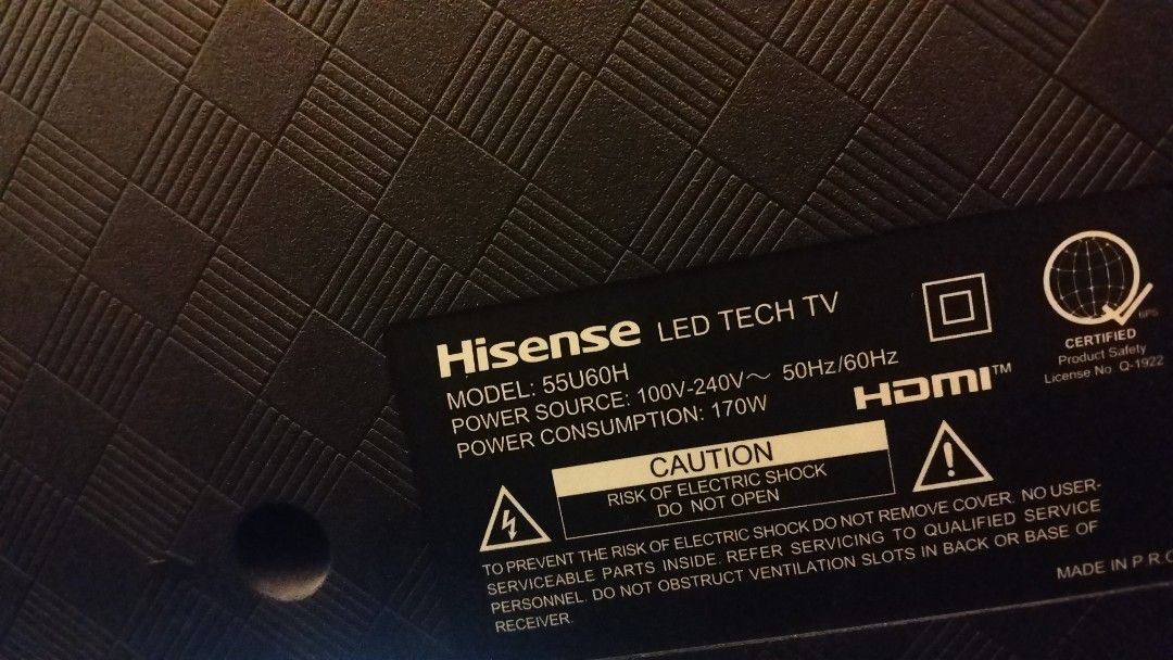 HISENSE ANDROID TV 55.inch (Category: TV) located in Manila. Submitted by swiftfalcon.cc5ca8 (Listing ID 1468715091, Image 3). Description: 13,500 LP, HiSense Android Tv 55inch, Dasma Location .