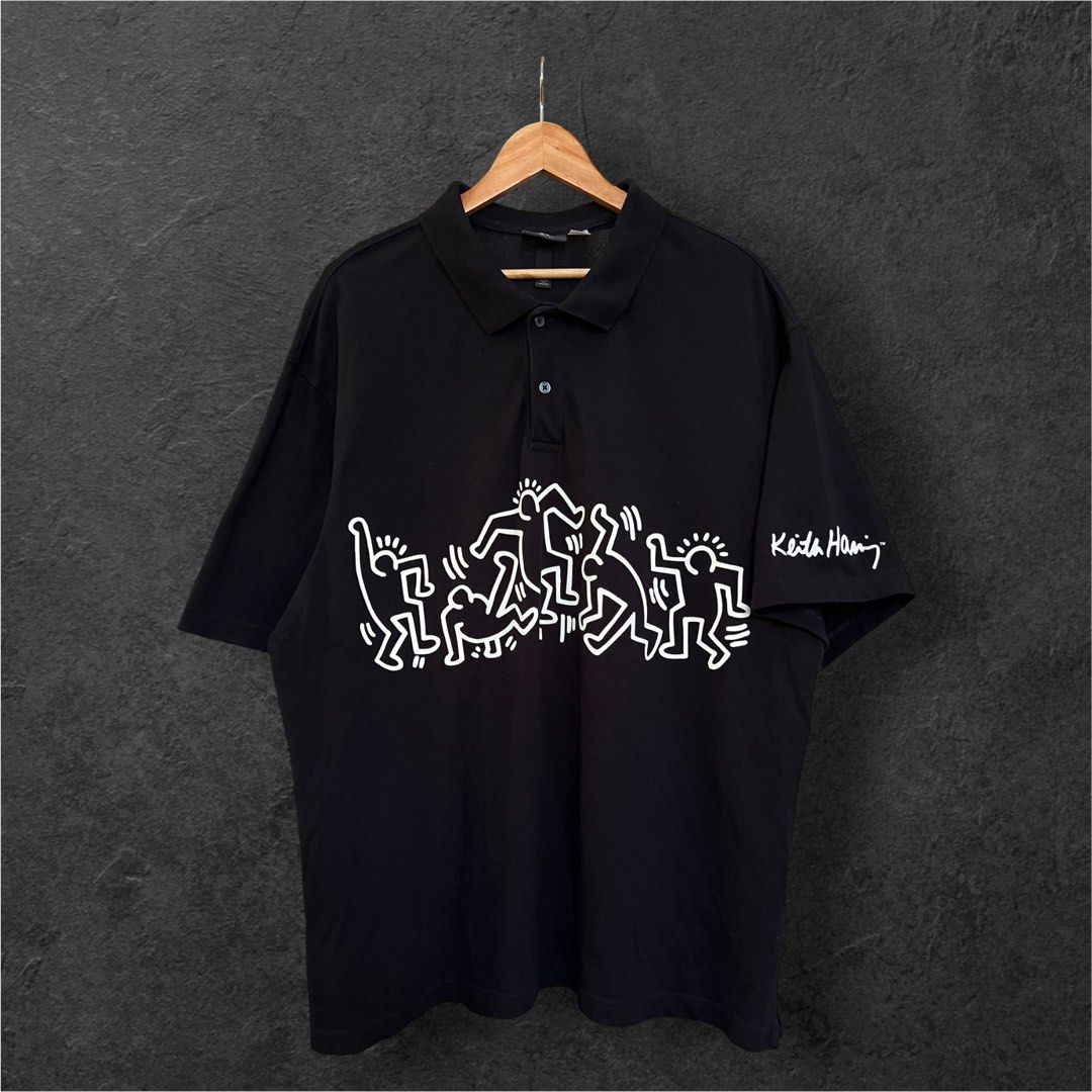 H&M X KEITH HARING (Category: Tshirts & Polo Shirts ) located in Solano. Submitted by brokeboyzsupply (Listing ID 1468866874, Image 2). Description: Size: XL Width: 25 Length: 30 Color rate: 9.5/10 Condition: 10/10 Issue/s: None “Color may vary due to lighting”.