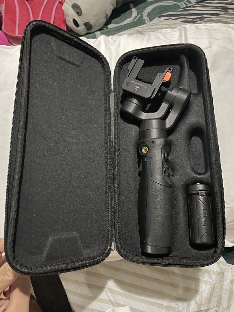 Hohem iSteady Pro 4 Gimbal & Telesin Waterproof Case Bundle (Category: Video Cameras) located in Manila. Submitted by ichivan_11 (Listing ID 1468871073, Image 1). Description: - Hohem iSteady Pro 4 action camera gimbal included with original hard carrying case - Telesin waterproof housing included, compatible with GoPro Hero 11, 10, and 9 (with retail box) - Excellent, clean condition - Ideal setup for ultra-smooth video recording and amazing und