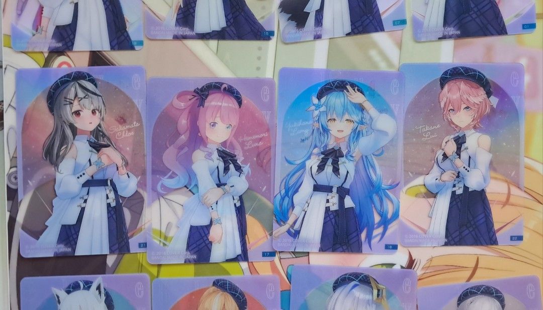 Holo Live Blue Journey (Category: Character Goods) located in Baguio. Submitted by mooncollectibles_000a43 (Listing ID 1468718251, Image 3). Description: - Official Hololive Blue Journey merchandise manufactured by Bandai Spirits - Features popular VTuber characters in their special Blue Journey outfits - High-quality transparent / clear card material with vibrant prints - Perfect for collecting, trading, or displaying in top loaders and binders 