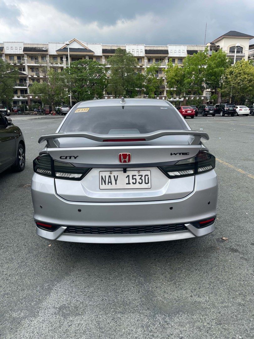 Honda City 1.5 Basic V Sedan i-VTEC (A) (Category: Used Cars) located in Cainta. Submitted by annestore23 (Listing ID 1468753822, Image 2). Description: • RUSH SALE: HONDA CITY 2019 AT 1.5 E CVT *Selling Price: P450,000.00 Features and inclusions: * 4 brand-new tires * New trunk board * With trunk tray * Newly registered with LTO for 2026-2027 * with DashCam *Upgraded Tail Light *with rain guard *new wiper *with back sensor *with matting -Locatio