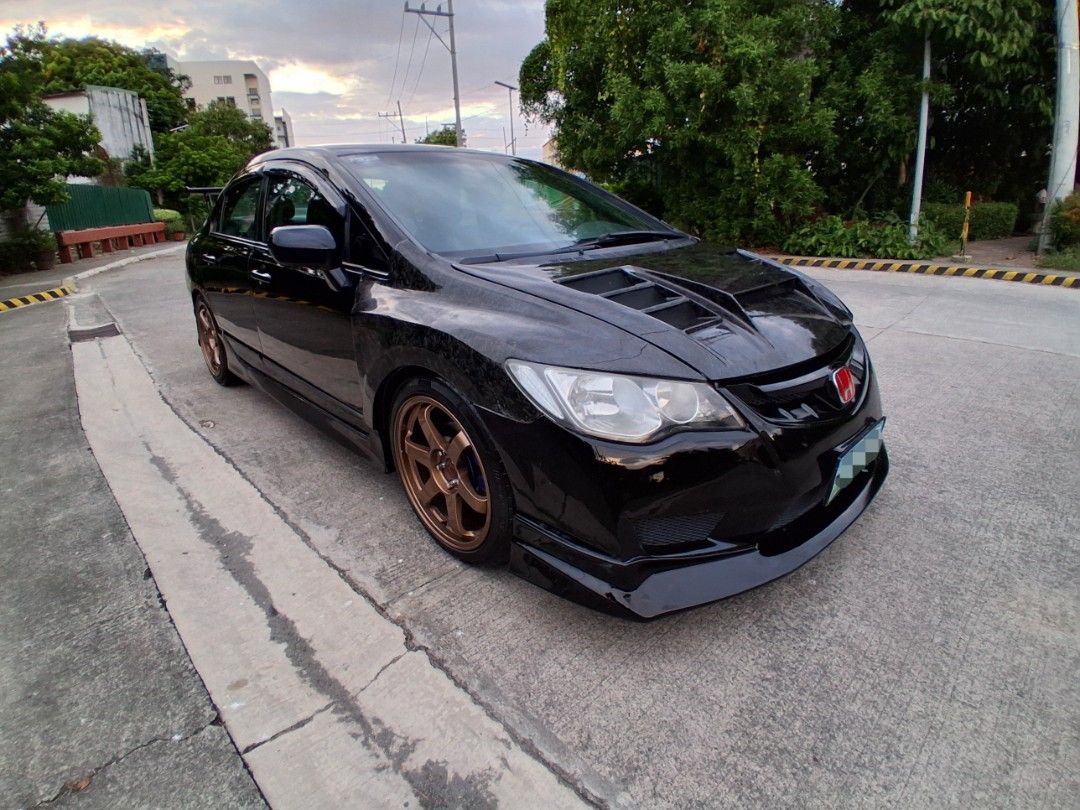 Honda Civic 1.8 Manual (Category: Used Cars) located in Manila. Submitted by robinteves (Listing ID 1468847471, Image 3). Description: 2007 Honda Civic FD TypeR kits Manual 120k+ Orig mileage Allstock Fresh engine TypeR Bumbers TypeR Side Skirts Greddy Muffler 18s TE37 COPY Rota Rays Lognuts Tier1 23k Lumens Headlight Bulbs White Fordged Carbon Hood Fordged Carbon Wide Fenders Fordged Carbon Trunk Fordged Carbon Wing Carbon Steering Wheel Smart L