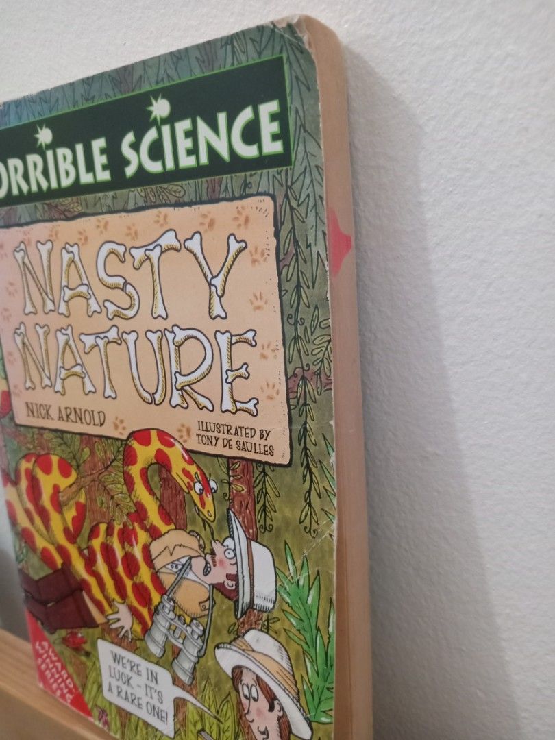Horrible Science Nasty Nature Nick Arnold (Category: Children's Books) located in Bacolor. Submitted by appletun (Listing ID 1468880231, Image 2). Description: feel free to make an offer, and/or view my profile for other listings :) loc: bacolor, pampanga. mop: gcash only. no sco/cod/cop. handling/mod: direct spx +P70sf. all sales final. no returns/refunds/exchange. - Title: Horrible Science: Nasty Nature - Authors: Nick Arnold (Author), Tony De 