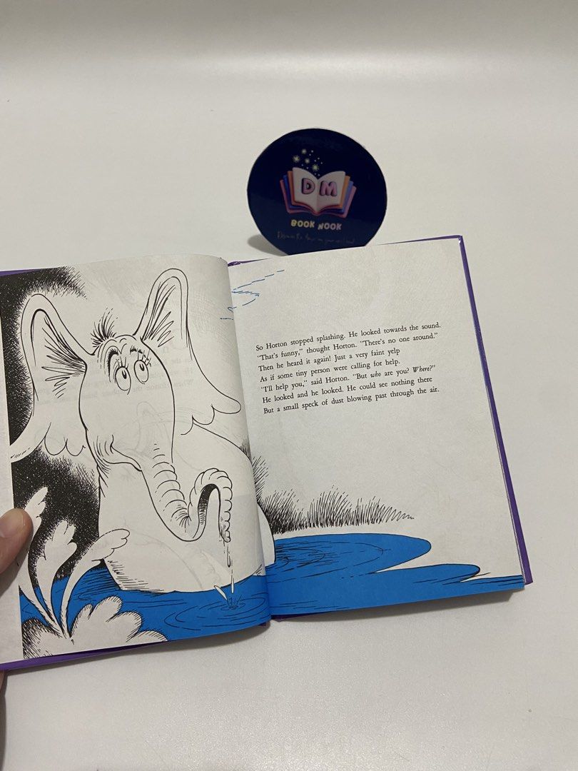 Horton Hears A Who! By Dr. Seuss (Category: Children's Books) located in Caloocan City. Submitted by dmbooknook (Listing ID 1468827192, Image 3). Description: - 90 each or any 2 for 150 only! - EUC | Small Hardcover - Small Hardcover - Perfect for early/young reader - Colorful Illustration Dr. Seuss books are fun, filled with colorful, silly characters, and made-up words. Not only do his books entertain, they facilitate children’s development. Re