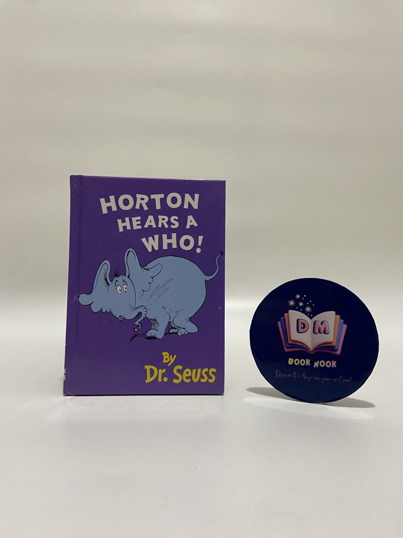 Horton Hears A Who! By Dr. Seuss (Category: Children's Books) located in Caloocan City. Submitted by dmbooknook (Listing ID 1468827192, Image 1). Description: - 90 each or any 2 for 150 only! - EUC | Small Hardcover - Small Hardcover - Perfect for early/young reader - Colorful Illustration Dr. Seuss books are fun, filled with colorful, silly characters, and made-up words. Not only do his books entertain, they facilitate children’s development. Re