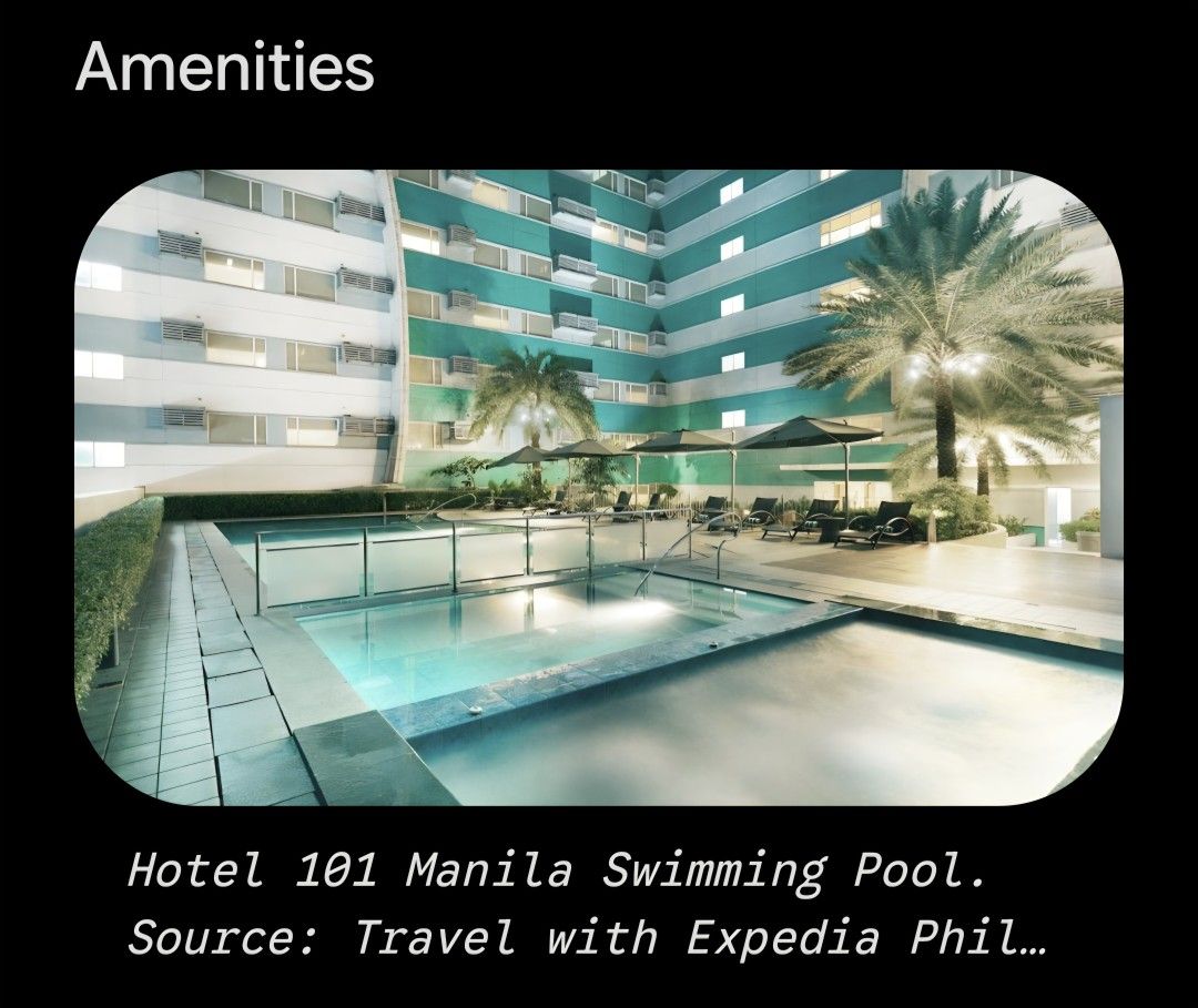 Hotel 101 Manila (Category: Apartments & Condos) located in Manila. Submitted by almasison53 (Listing ID 1468828355, Image 2). Description: Hotel 101 - Manila is a popular 3-star, large-scale condotel located within the Mall of Asia (MOA) Complex in Pasay 1 bedroom unit , fully furnished.
