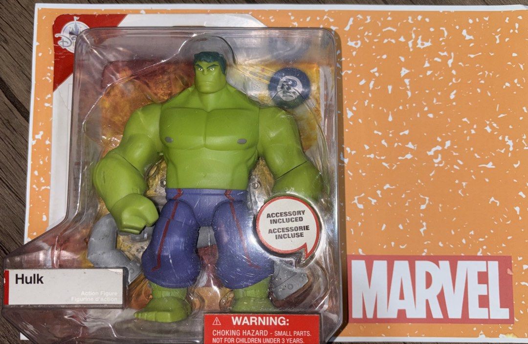 Hulk Disney Marvel Toybox Avengers (Category: Action & Battle Toys) located in Quezon City. Submitted by dardsa (Listing ID 1468782730, Image 1). Description: WYSIWYG BIB (Back in Box) Displayed Only Figure in Mint Condition.