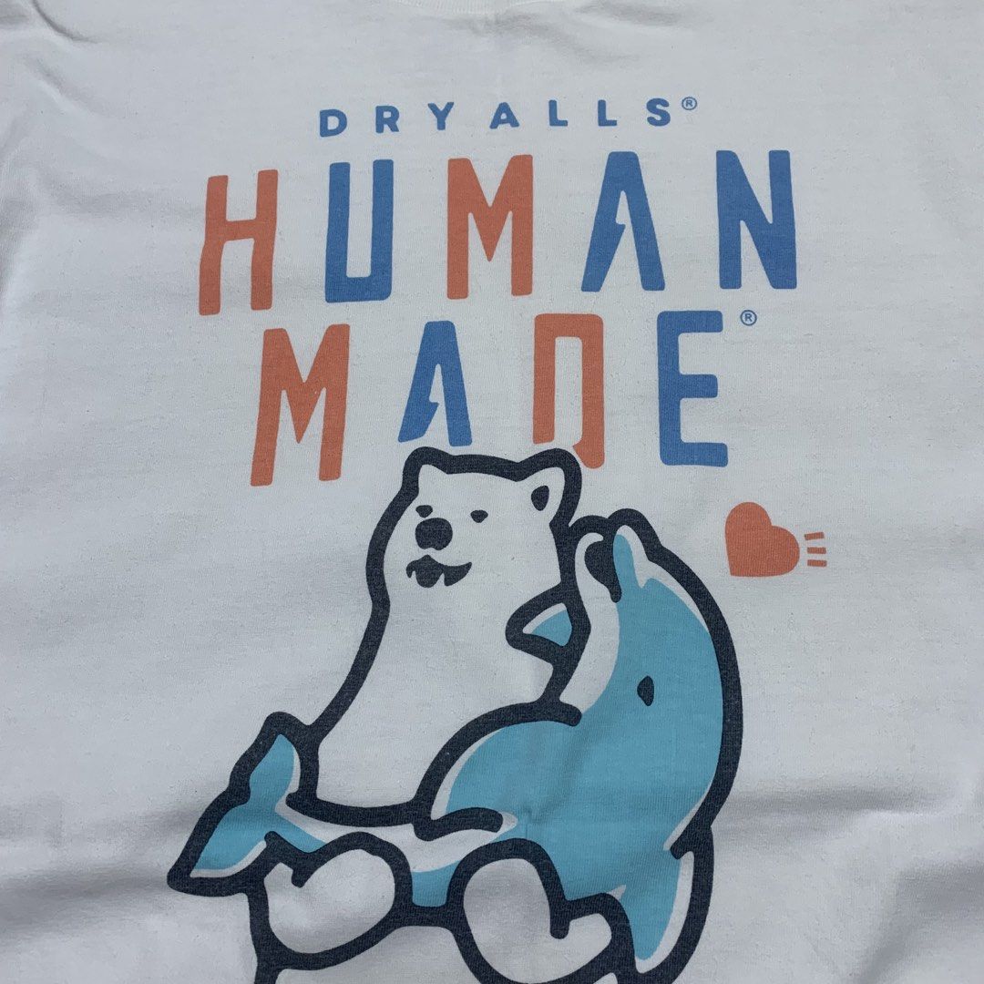 HUMAN MADE x REO SANO TEE (Category: Tshirts & Polo Shirts ) located in Cabanatuan. Submitted by _w2keed (Listing ID 1468824180, Image 2). Description: Size: L (W21' x L30') Condition: 9.5/10 Color rate: 9.5/10 Issue/s: 1 pinhole at shoulder, need rewash.