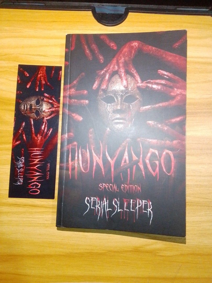 Hunyango SPECIAL EDITION by serial sleeper (Category: Storybooks) located in San Carlos City. Submitted by wisetree062000 (Listing ID 1468861760, Image 1). Description: Authentic book bought from NBS. Please note that this is pre-loved, so there are signs of use/ wear and tear. Feel free to message me for more pictures or inquiries! 😊 Mode of payment: Bank Transfer (Maribank, Gotyme, Gcash) Shipping fee to be shouldered by the buyer. (J&T / LBC)