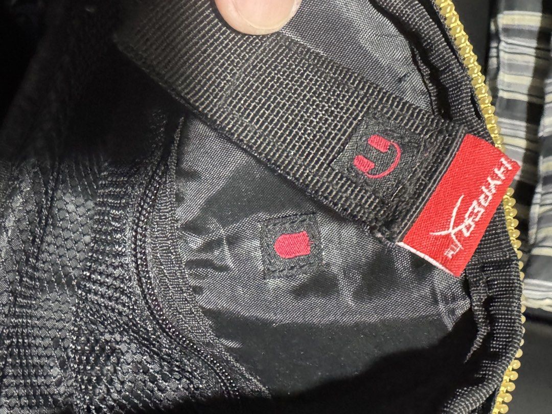HyperX Gaming Backpack Black Gold (Category: Backpacks) located in Cavite. Submitted by marcuz1316 (Listing ID 1468827544, Image 3). Description: - Authentic HyperX gaming backpack in black with stylish gold zippers and branding - Durable, water-resistant outer material to keep your gear safe - Padded laptop compartment and convenient mesh organizer pockets - Adjustable shoulder straps with a secure chest buckle - Features the iconic 'WE'RE ALL G