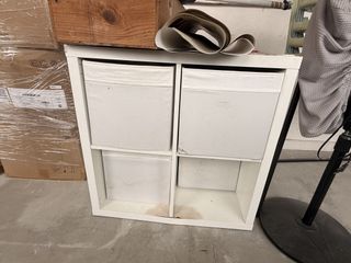 IKEA Kallax 4x2 shelving unit with doors and drawers, Furniture & Home ...