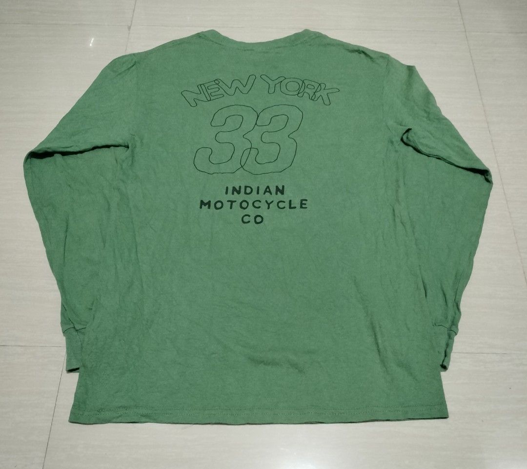 INDIAN MOTORCYCLES LONG SLEEVES (Category: Tshirts & Polo Shirts ) located in Sariaya. Submitted by social_animalz (Listing ID 1468871576, Image 2). Description: 17.5 x 26 shipping fee is not included.